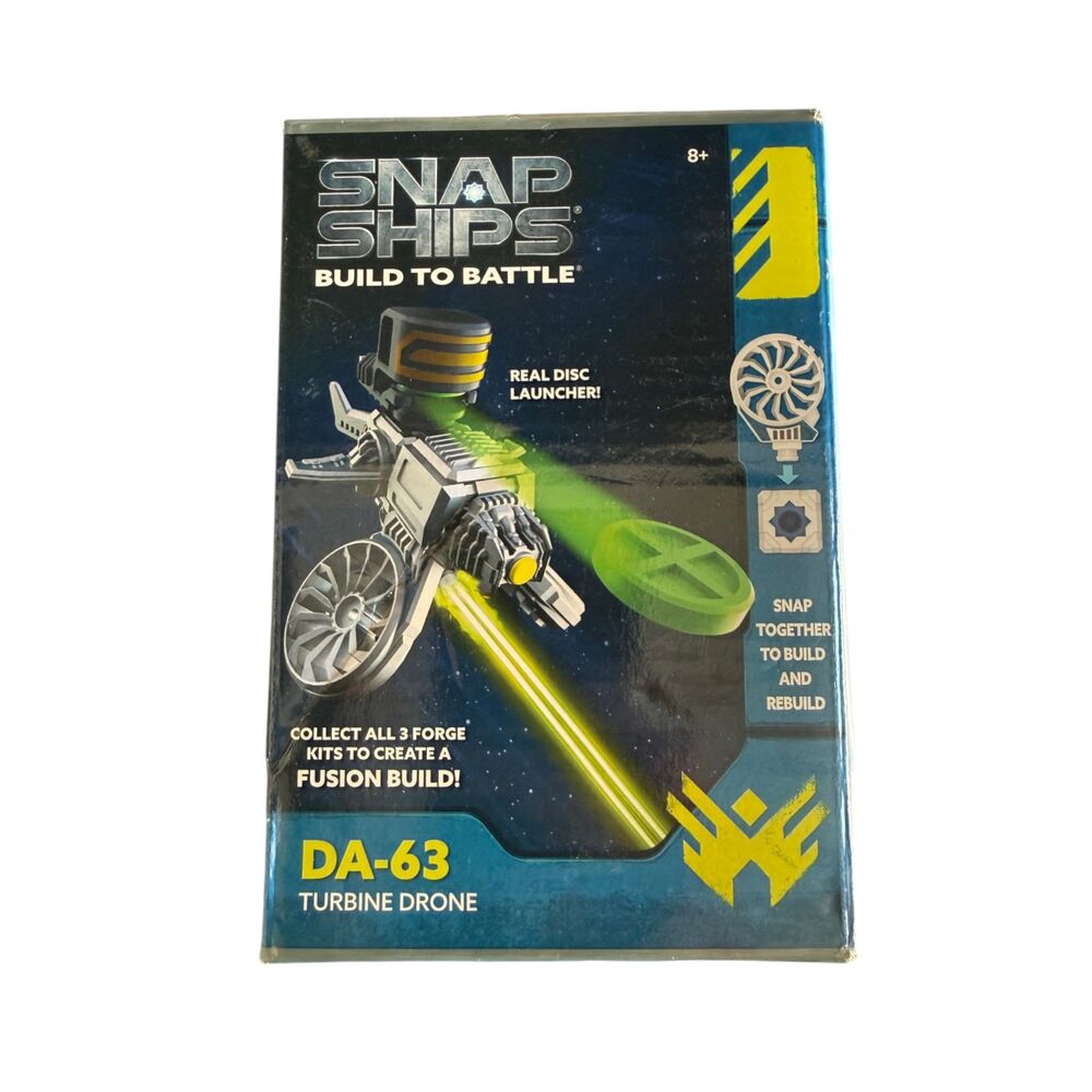 Snap Ships DA-63 Turbine Drone Build To Battle PlayMonster 9517 New Sealed